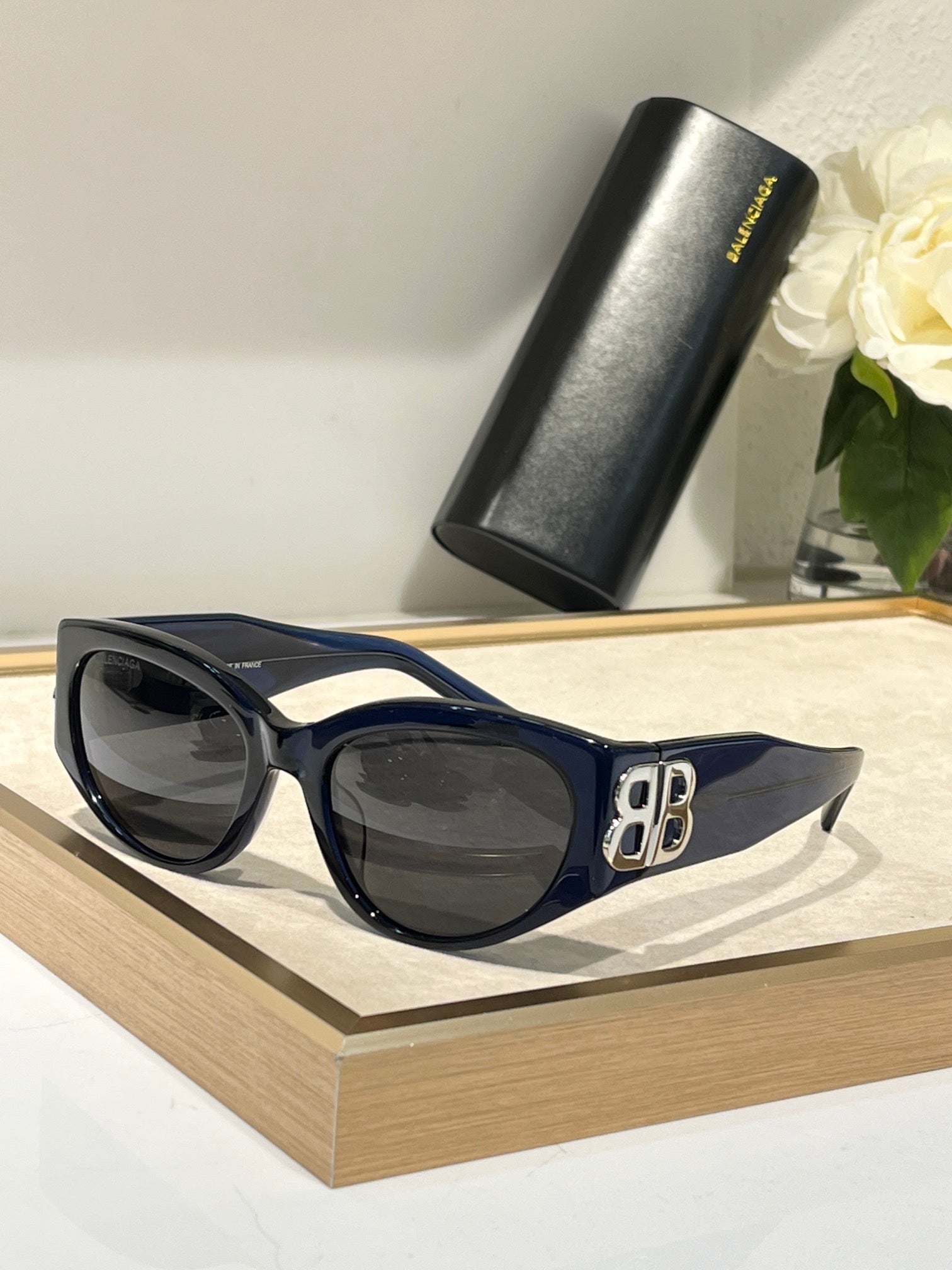 BALENCIAGA BB0324SK Eastman acetate Sunglasses 🖤 - buyonlinebehappy