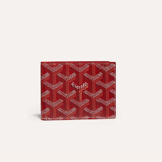 Goyard Insert Victoire Card Wallet In Goyardine Canvas Red 6 Colors✨ - buyonlinebehappy
