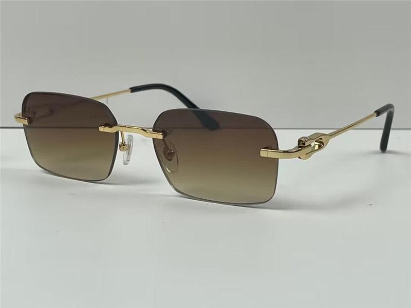 CARTIER CT0290 Gold-Silver Men's Sunglasses 👑 - buyonlinebehappy