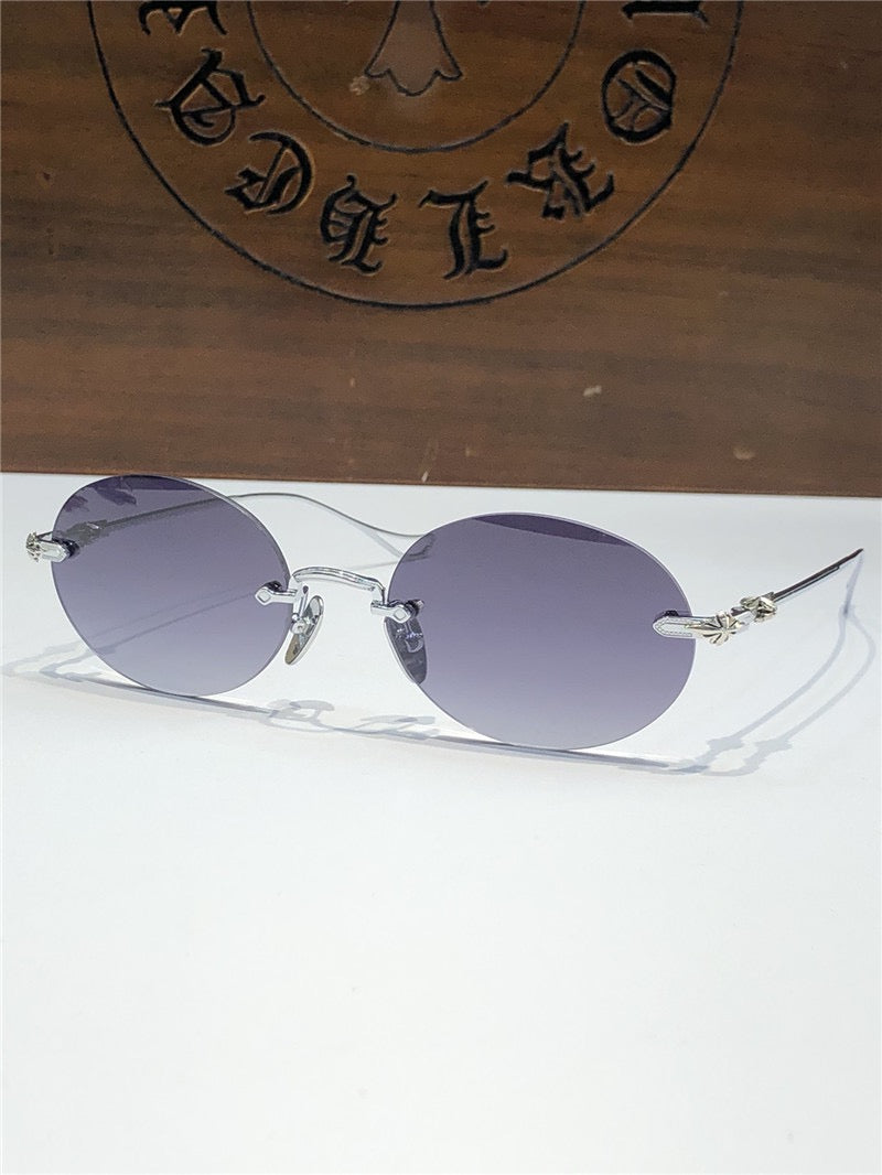 Chrome Hearts SINNERGASM oval round tinted Sunglasses✨ - buyonlinebehappy