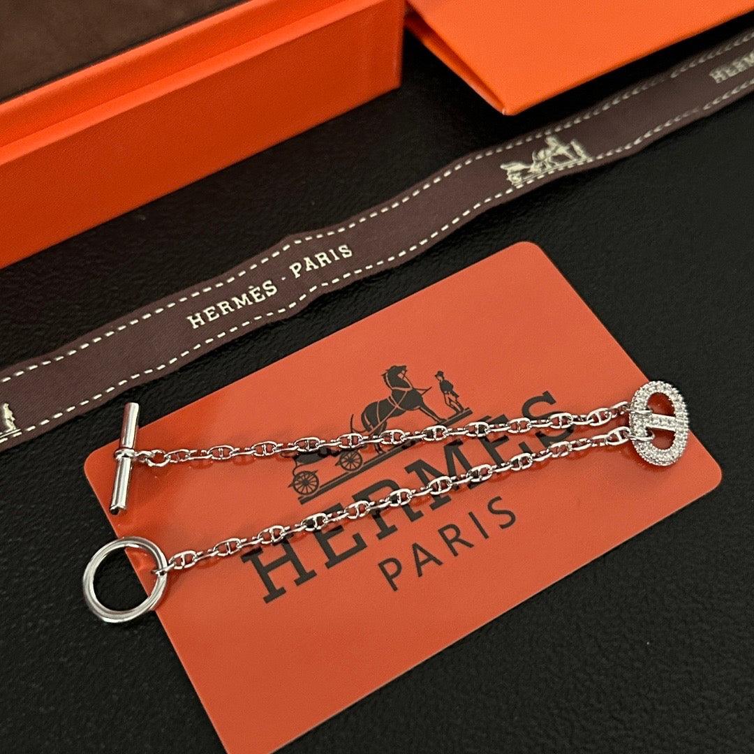 Hermes d'Ancre Chain Bracelet Women's Jewelry✨ - buyonlinebehappy