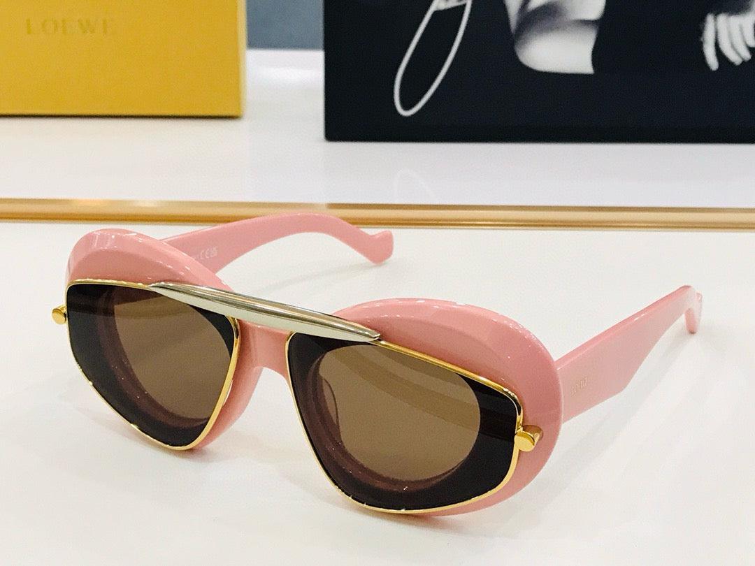 2024 New Season LOEWE Cateye double frame sunglasses in acetate and metal✨ - buyonlinebehappy