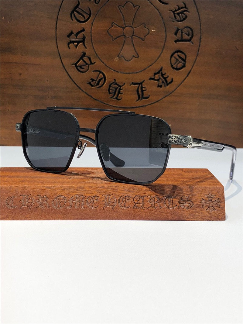 - Chrome Hearts 8184 square-frame tinted sunglasses ⚜️ - buyonlinebehappy