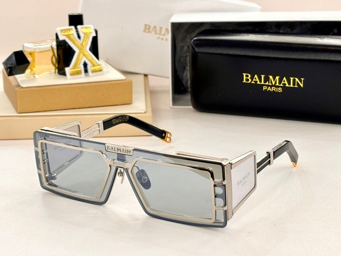 BALMAIN Eyewear Wonder Boy III rectangle-frame sunglasses✨ - buyonlinebehappy