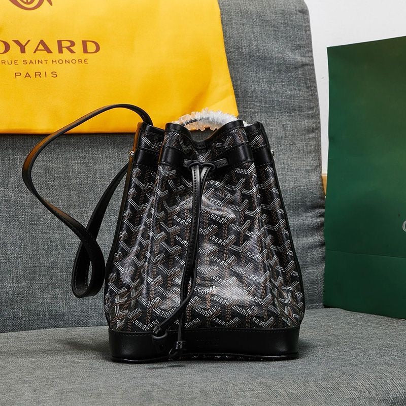 Goyard Petit Flot Bucket Bag In Goyardine Canvas Shoulder Bag ✨ - buyonlinebehappy