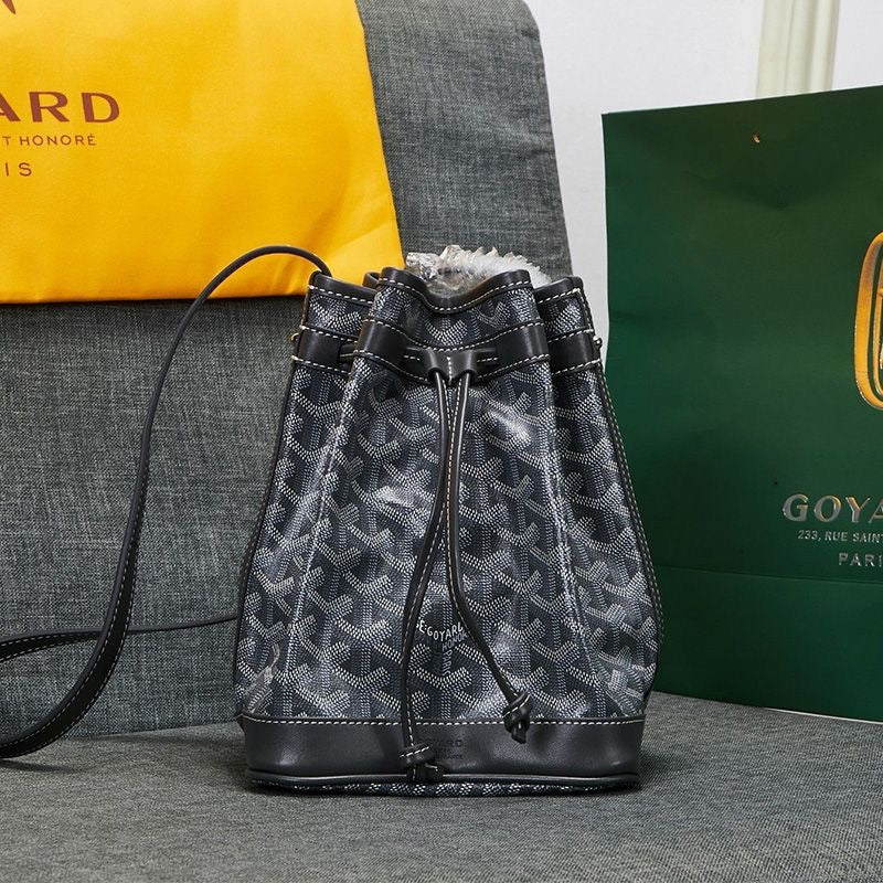 Goyard Petit Flot Bucket Bag In Goyardine Canvas Shoulder Bag ✨ - buyonlinebehappy