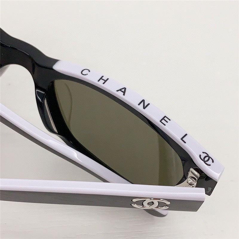 2024 Chanel CH5417 - Black/Beige Women's Acetate Sunglasses ✨ - buyonlinebehappy