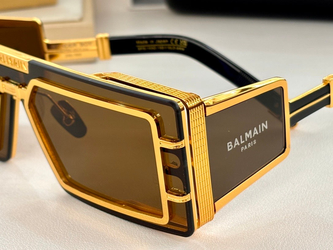 BALMAIN Eyewear Wonder Boy III rectangle-frame sunglasses✨ - buyonlinebehappy