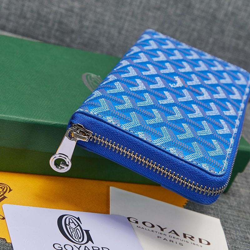 Goyard Matignon GM Zipper Wallet In Goyardine Canvas✨ - buyonlinebehappy