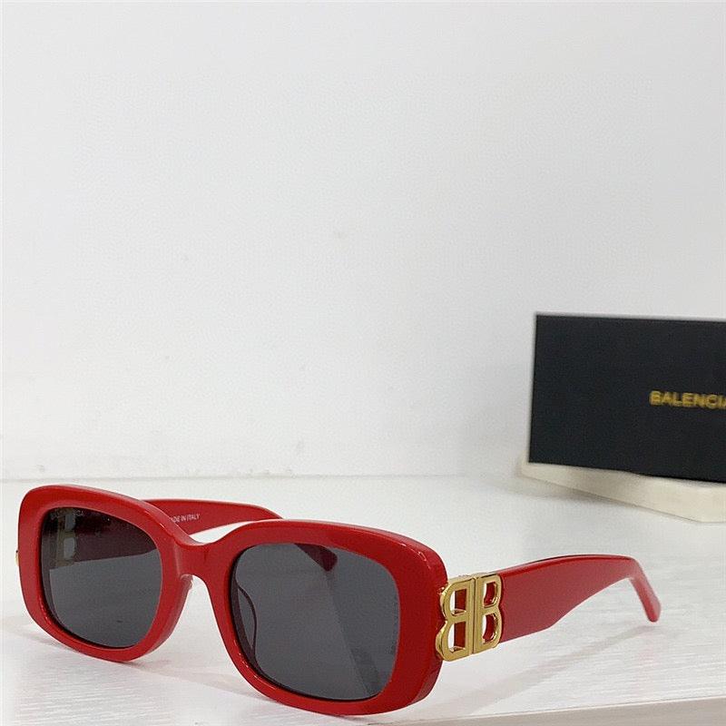 New Season BALENCIAGA Eyewear BB0310SK rectangle-frame sunglasses ✨ - buyonlinebehappy