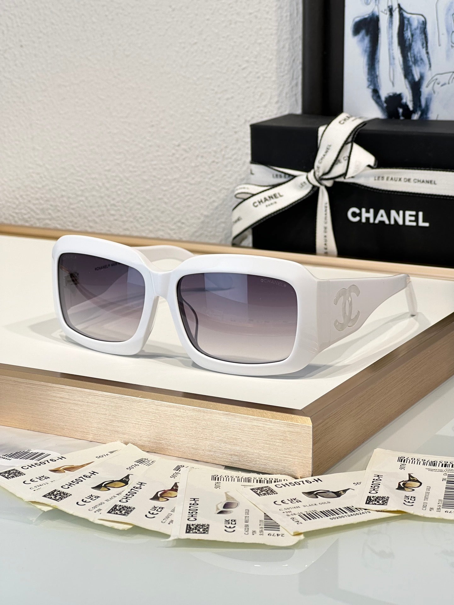 CHANEL Sunglasses Butterfly 5076-H 538/13 18741 🖤 - buyonlinebehappy