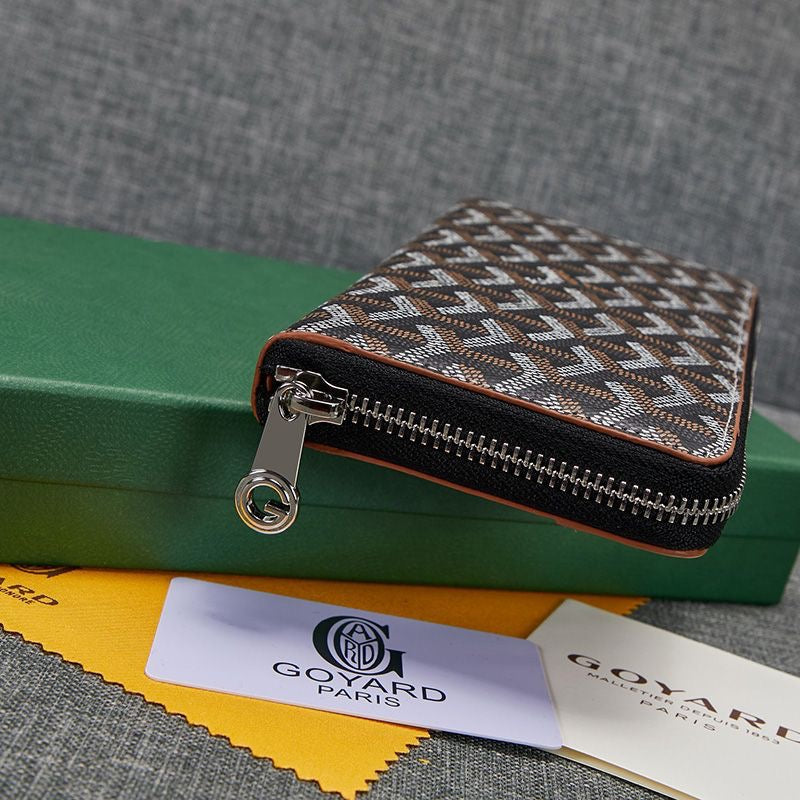 Goyard Matignon GM Zipper Wallet In Goyardine Canvas✨ - buyonlinebehappy