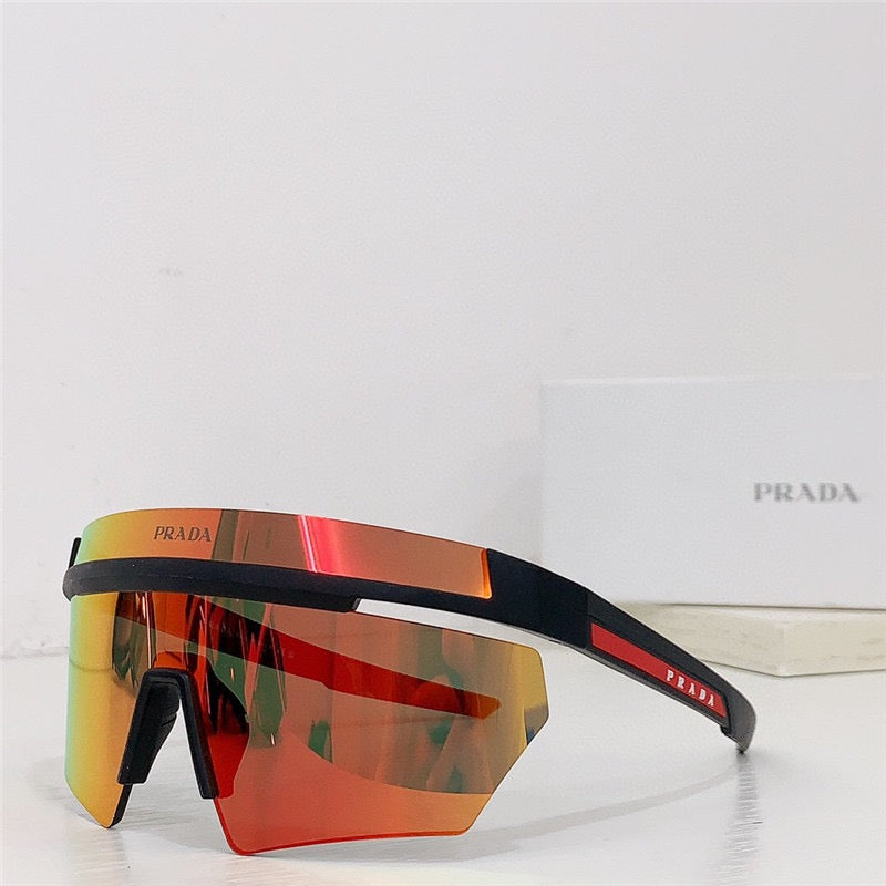 PRADA 59mm Shield Sunglasses Prada Linea Rossa   🟥 - buyonlinebehappy