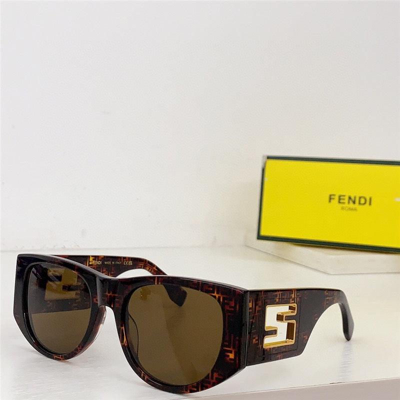 Fendi BAGUETTE FE 40109 I 01A Oval Sunglasses Women's✨ - buyonlinebehappy