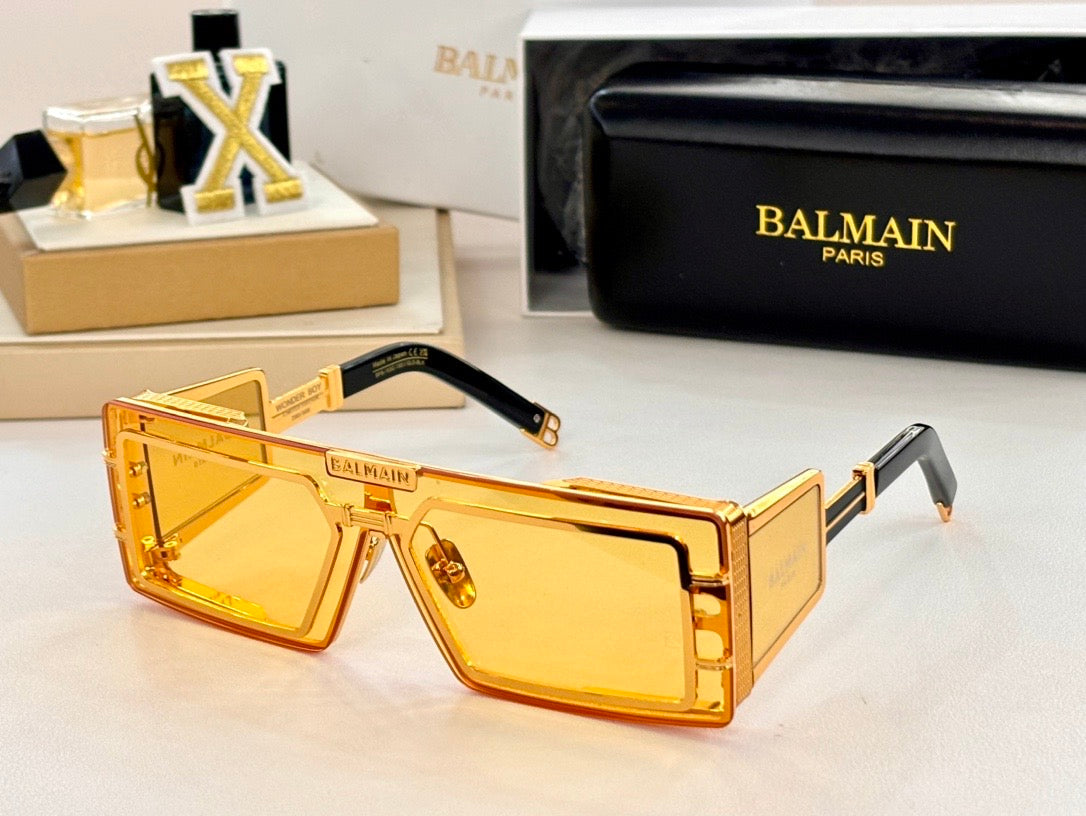 BALMAIN Eyewear Wonder Boy III rectangle-frame sunglasses✨ - buyonlinebehappy