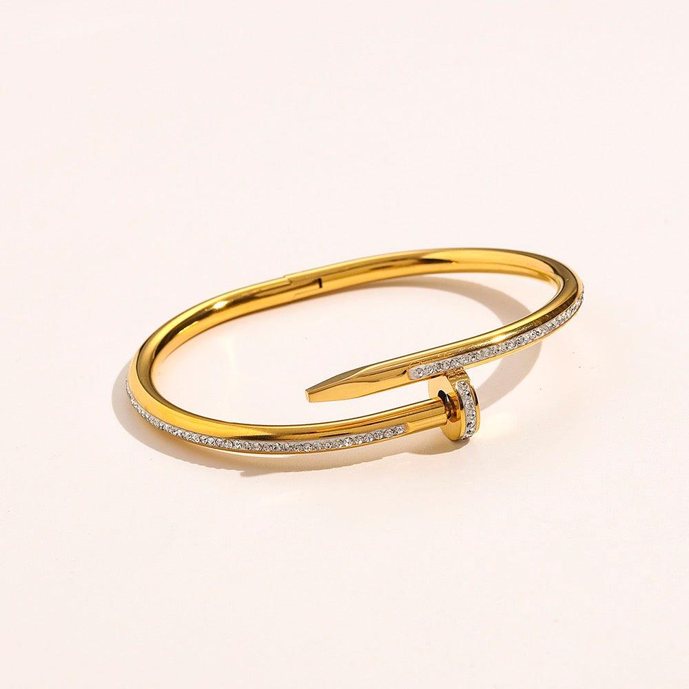 Cartier 18K Gold Plated Jewelry Juste Un Clou Bracelet yellow rose silver ✨ - buyonlinebehappy