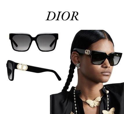 Dior Women's 30MONTAIGNE S10F Swarovski Square Sunglasses✨ - buyonlinebehappy