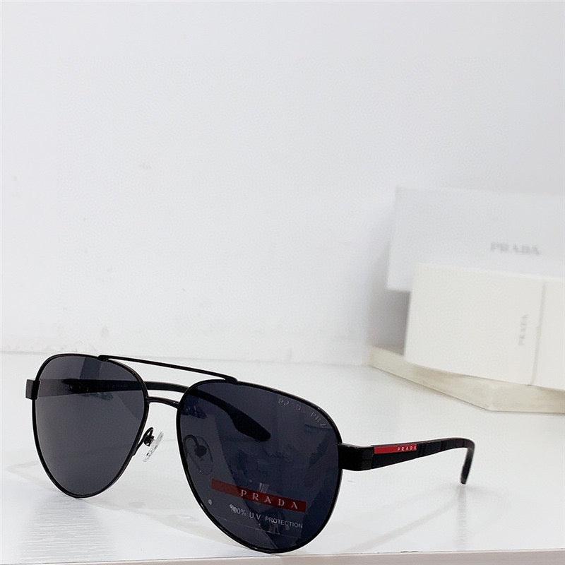 PRADA SPS54T 1AB5Z1 58 Polarized Men's Pilot Sunglasses✨ - buyonlinebehappy