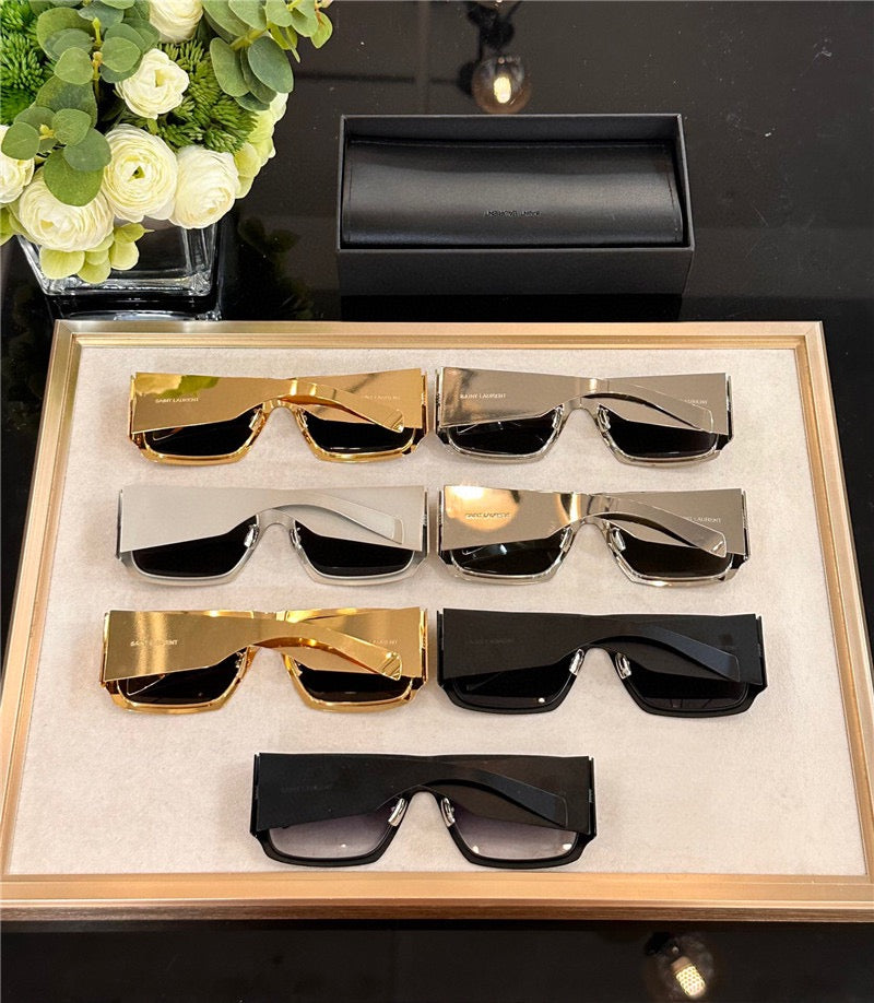 YSL 2024 SAINT LAURENT SL 635 flat-top Sunglasses $800 ✨ - buyonlinebehappy