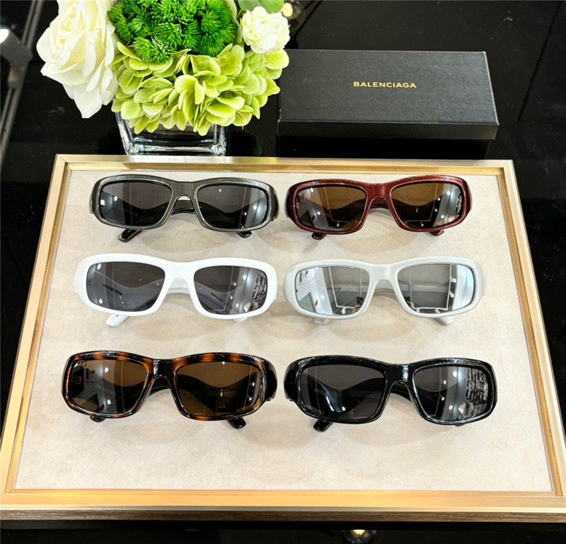 BALENCIAGA BB 0320S Hamptons Injected acetate Sunglasses 👽 - buyonlinebehappy