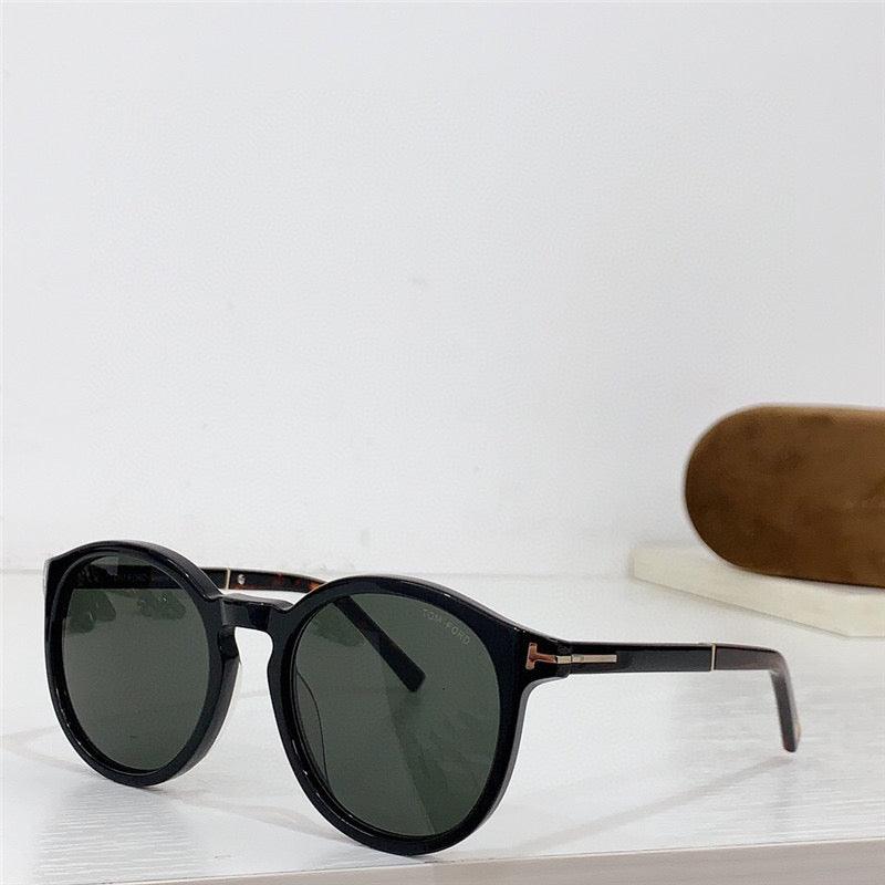 Tom Ford ELTON FT 1021 Dark Havana/Grey (52A) Sunglasses ✨ - buyonlinebehappy