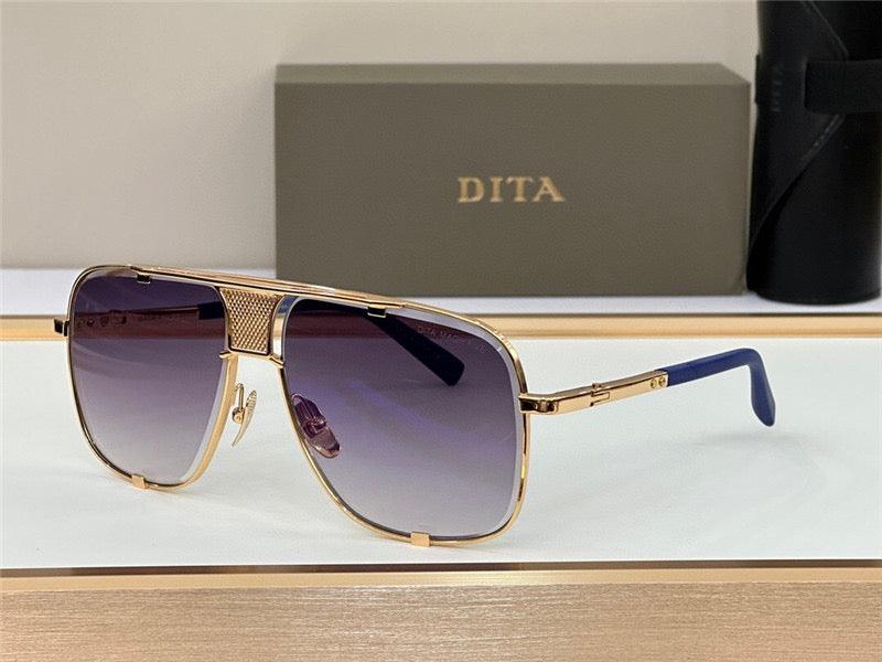 1 DITA MACH-FIVE Rose Gold-Gold-Brown Unisex Clear Sunglasses 🔱 - buyonlinebehappy