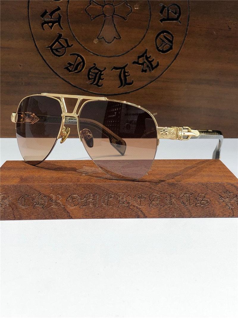 CHROME HEARTS CRH8253 men's Sunglasses ⚜️ - buyonlinebehappy