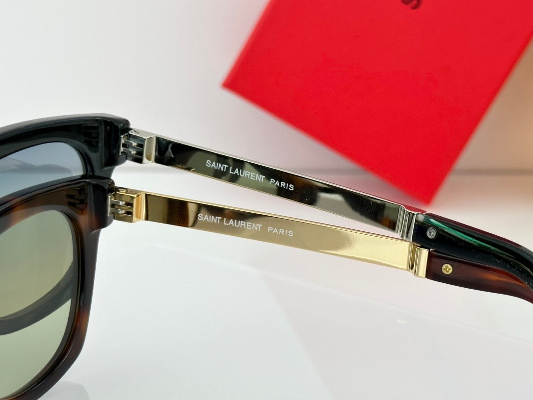 Saint Laurent Eyewear SL 582 square-frame Sunglasses✨ - buyonlinebehappy