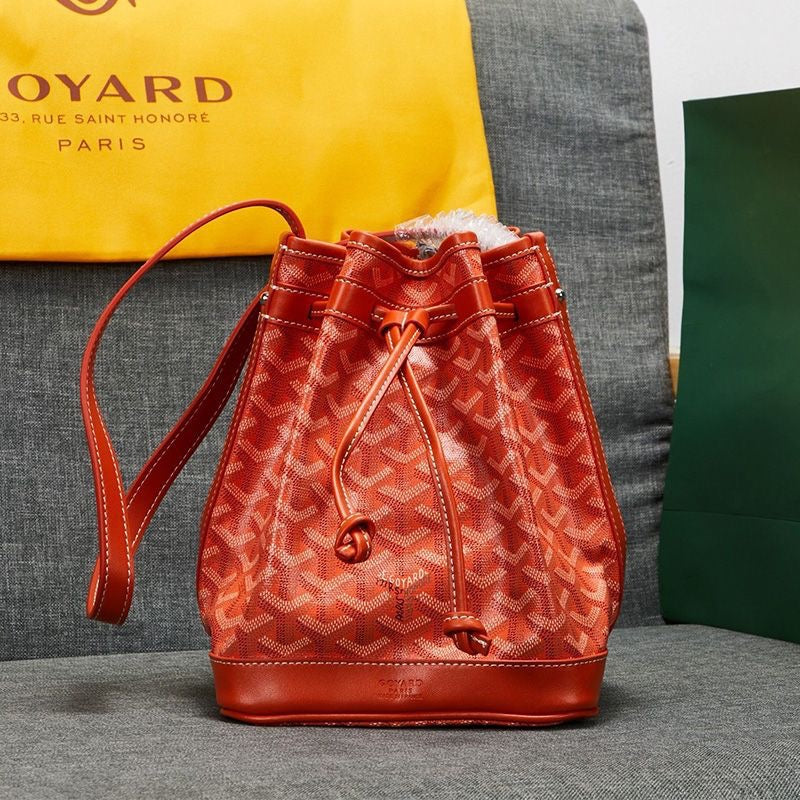 Goyard Petit Flot Bucket Bag In Goyardine Canvas Shoulder Bag ✨ - buyonlinebehappy