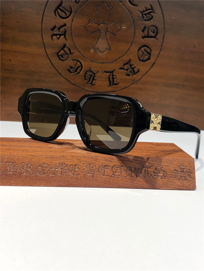 Chrome Hearts TV PARTY matty boy square-frame tinted sunglasses🔱 - buyonlinebehappy