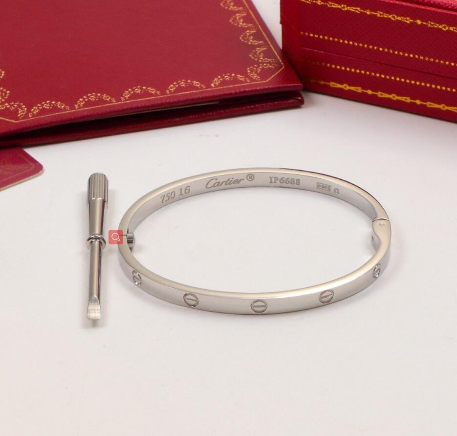 Cartier 18K Gold Plated Jewelry LOVE Bracelet yellow rose silver ✨ - buyonlinebehappy