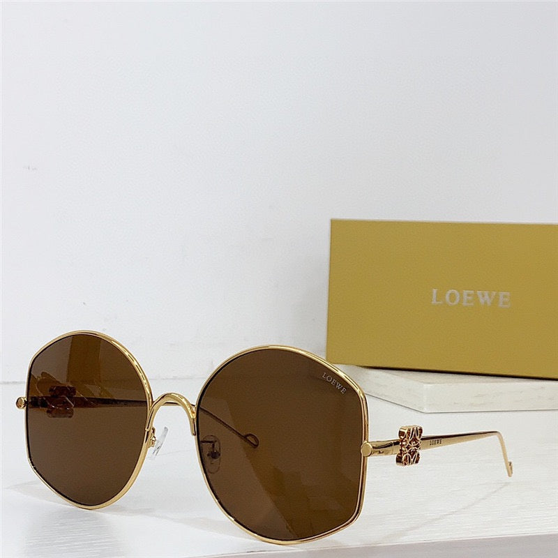 New Season 2024 LOEWE Oversize sunglasses in metal  🖤 - buyonlinebehappy