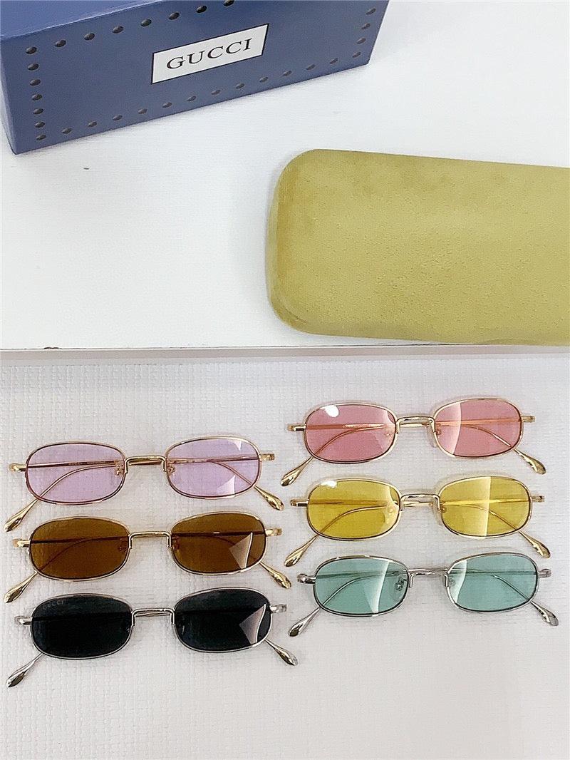 GUCCI Rectangular Frame 2024 in metal frame New Season GG1648S Sunglasses ✨ - buyonlinebehappy