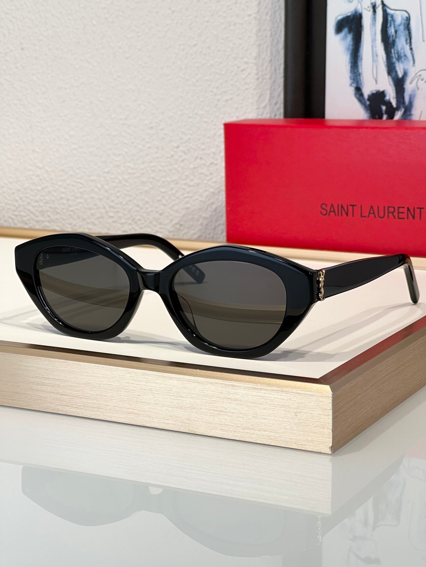 YSL Saint Laurent SLM60 006 54 19 Women's Sunglasses Sunglasses ✨ - buyonlinebehappy