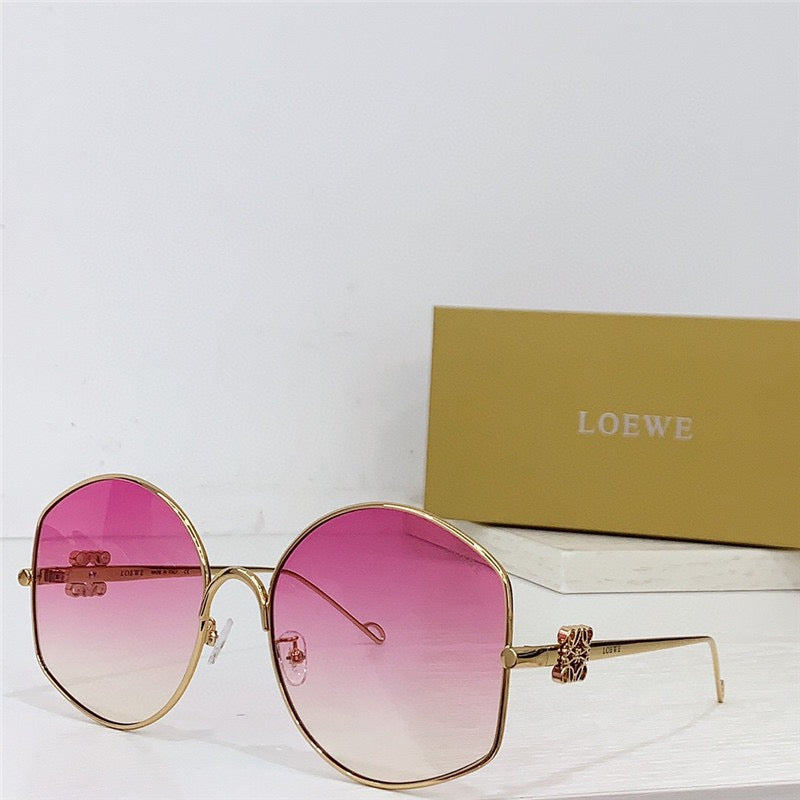 New Season 2024 LOEWE Oversize sunglasses in metal  🖤 - buyonlinebehappy