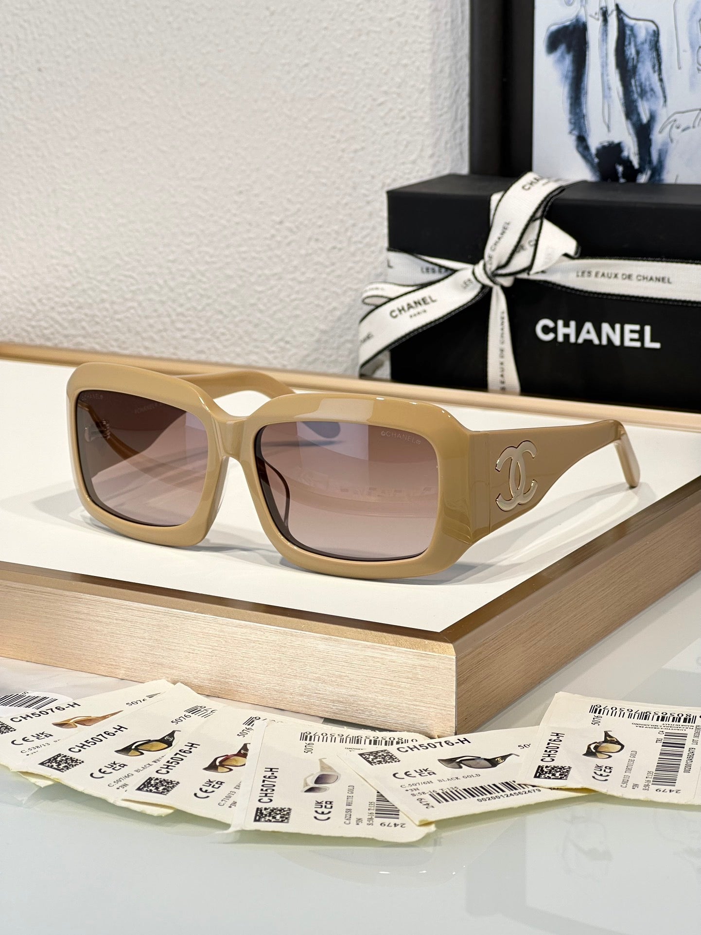 CHANEL Sunglasses Butterfly 5076-H 538/13 18741 🖤 - buyonlinebehappy