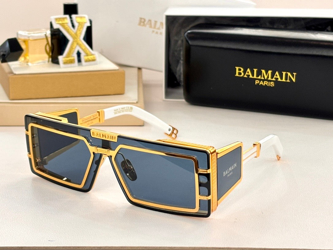 BALMAIN Eyewear Wonder Boy III rectangle-frame sunglasses✨ - buyonlinebehappy