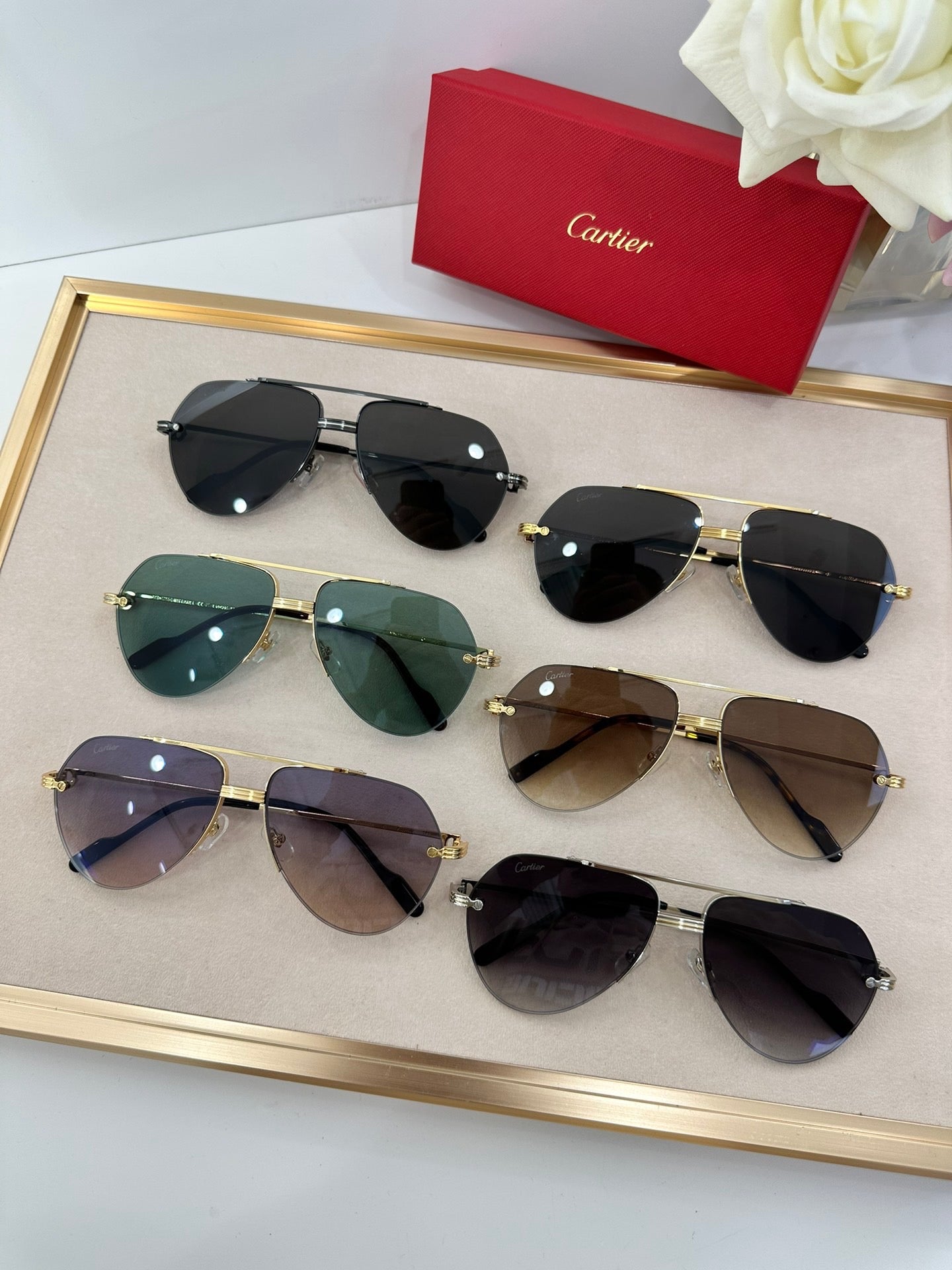 Cartier 2024 NEW ARRIVALS PREMIÈRE DE CARTIER SUNGLASSES CT 0427S 60mm 🐆 - buyonlinebehappy