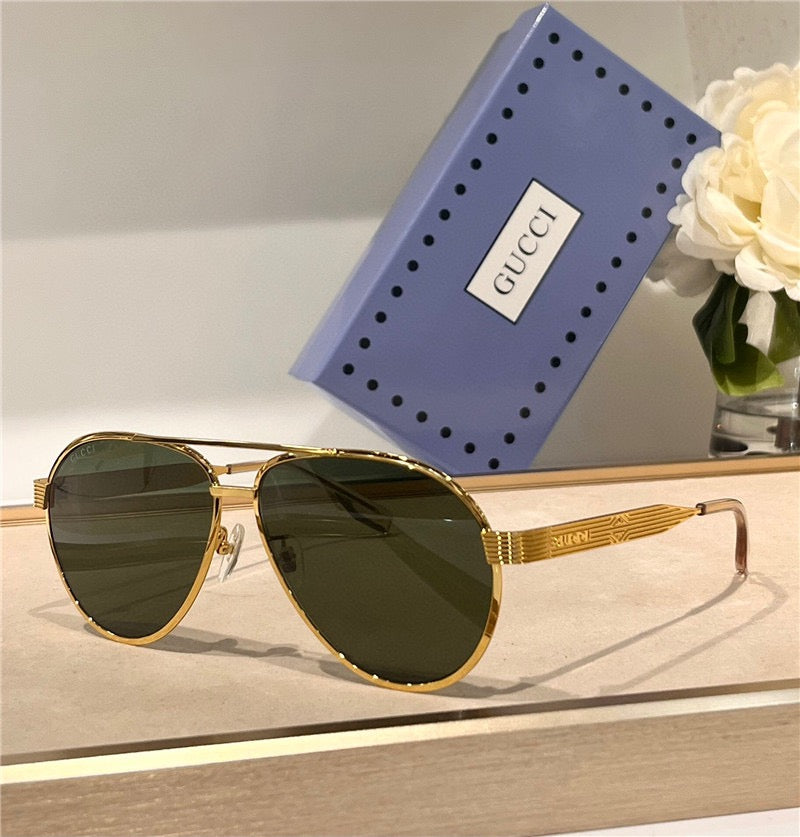 GUCCI NAVIGATOR FRAME GG1513S-001 Aviator Sunglasses ✨ - buyonlinebehappy