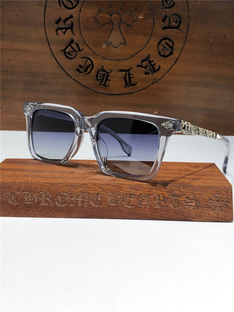 Chrome Hearts 8271 square-frame tinted sunglasses⚜️ - buyonlinebehappy