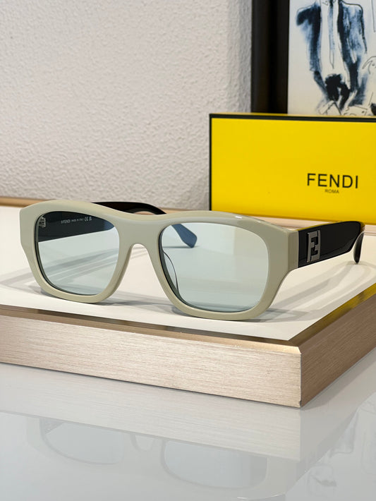 FENDI Men's FF Logo Rectangle Sunglasses✨ - buyonlinebehappy