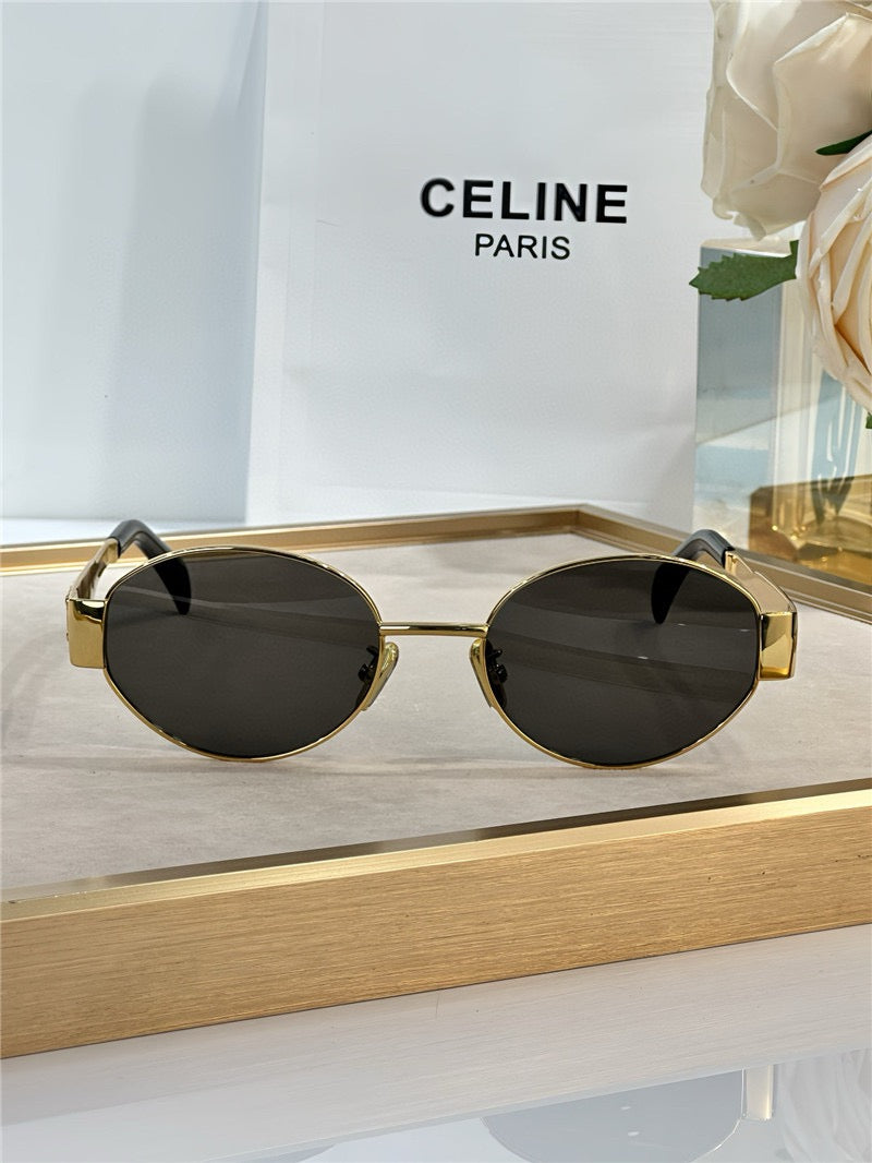 Celine Triomphe Metal Oval 40235 Women's Sunglasses✨