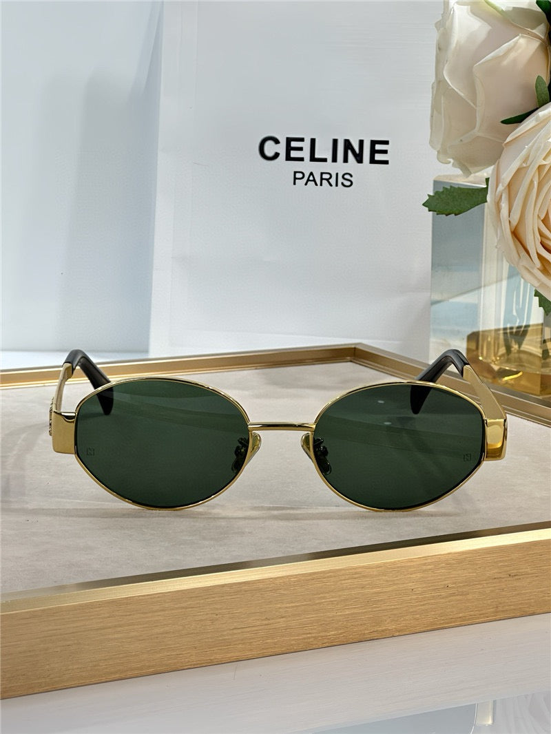 Celine Triomphe Metal Oval 40235 Women's Sunglasses✨