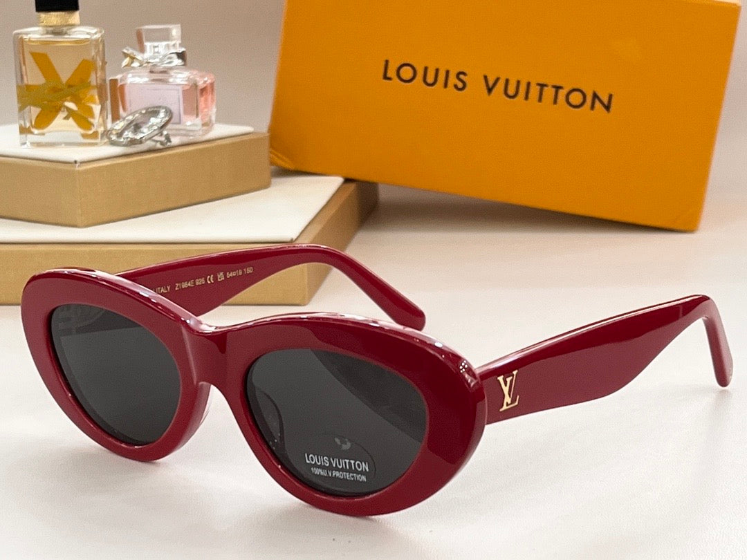 Louis Vuitton Z1981E 980 Oval Shape Negro Dorado Sunglasses  ✨