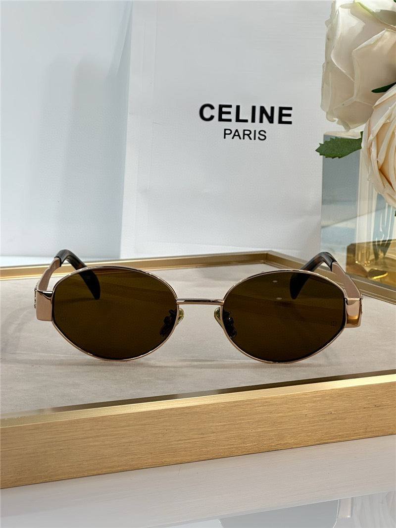 Celine Triomphe Metal Oval 40235 Women's Sunglasses✨