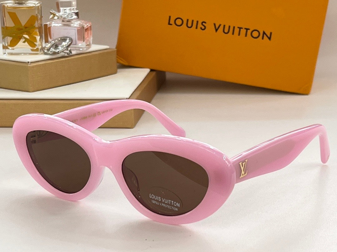 Louis Vuitton Z1981E 980 Oval Shape Negro Dorado Sunglasses  ✨