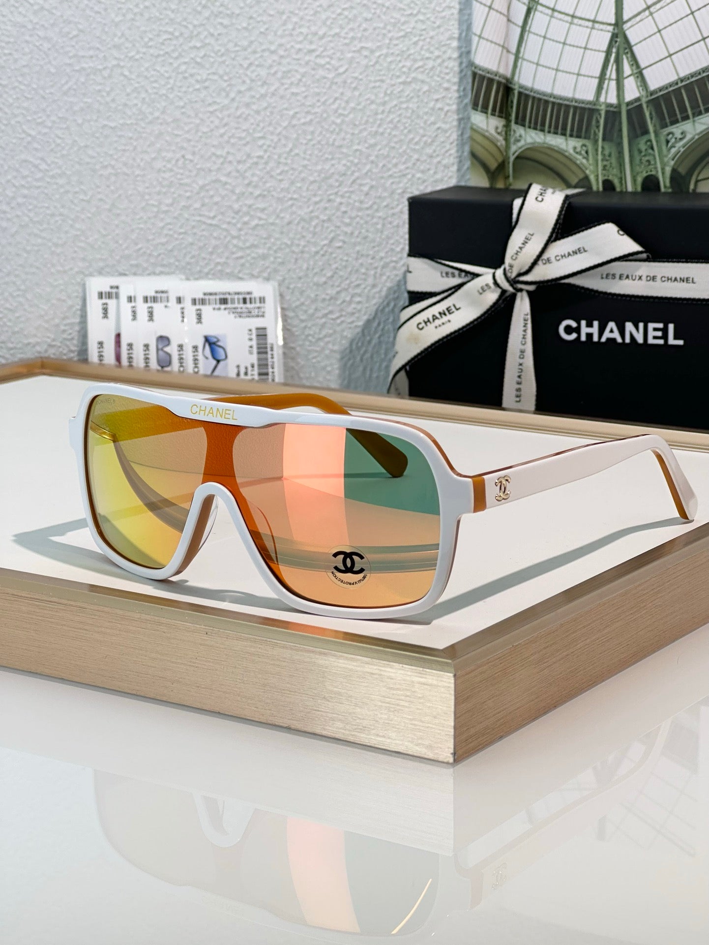 CHANEL SHIELD SUNGLASSES 71655 New Collection  ✨