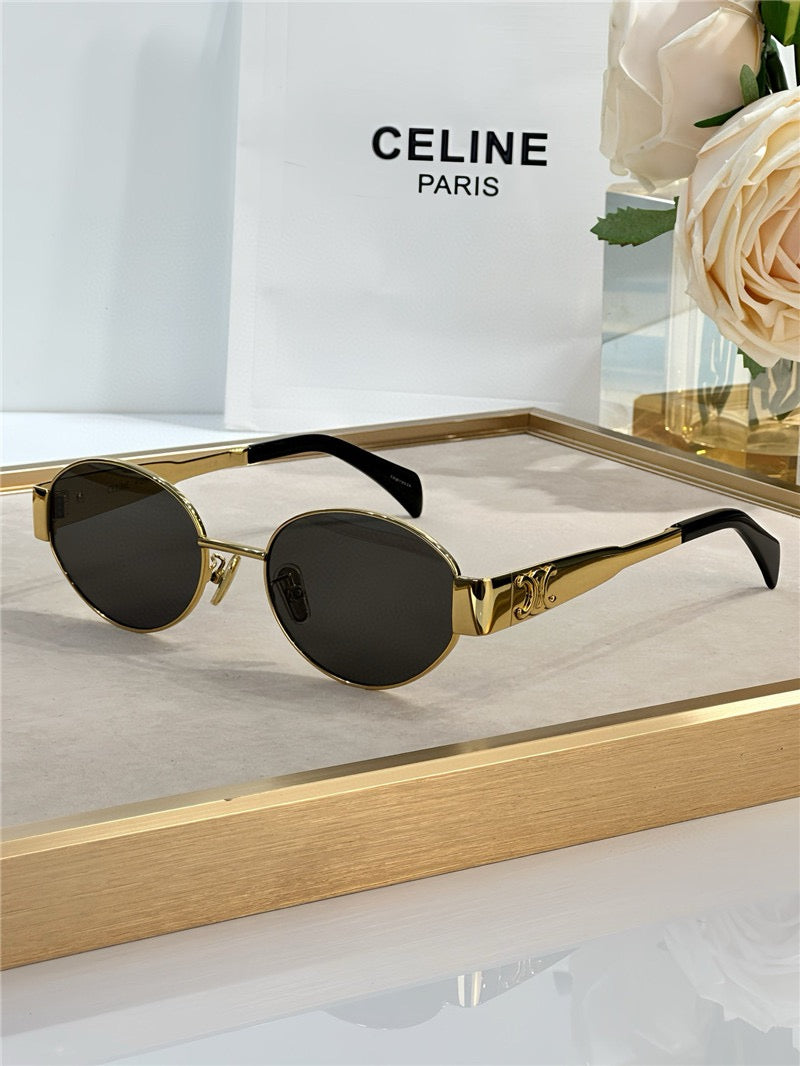 Celine Triomphe Metal Oval 40235 Women's Sunglasses✨