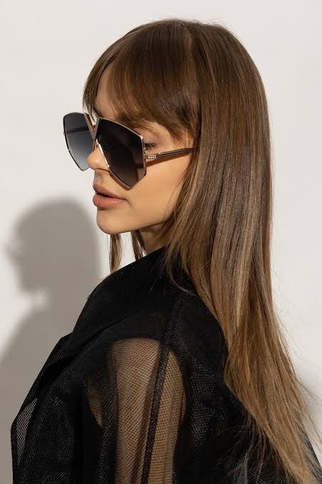 Valentino Garavani  V-Hexagon 64MM VLS-115C Geometric Sunglasses ✨