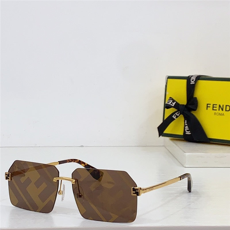 FENDI FF Logo Rectangle FE40043U Sunglasses✨